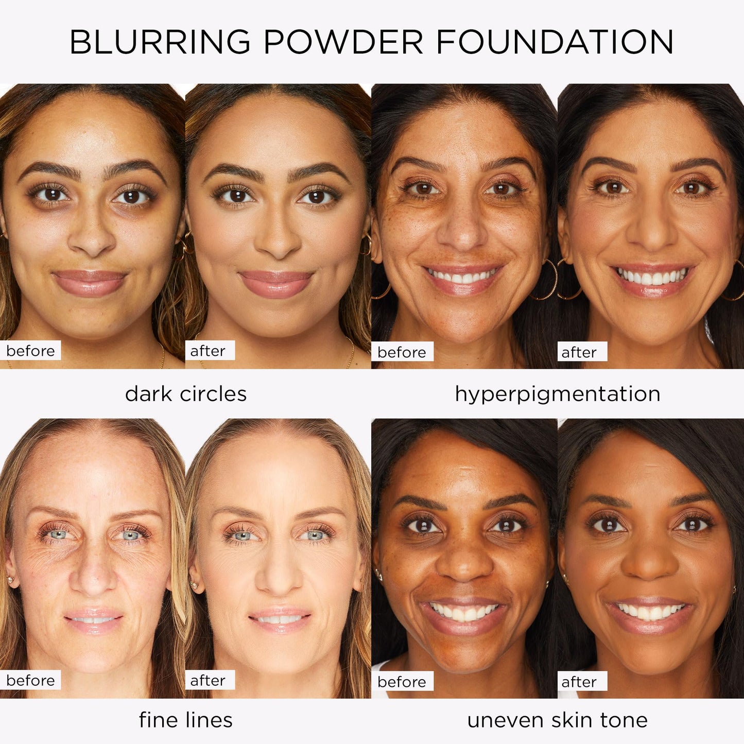 tarte Amazonian clay blurring powder foundation – Buildable Light-to-Medium Coverage, Natural Matte Longwear Finish, Blurs look of Pores, Vegan & Cruelty-Free, full size, 20N light neutral