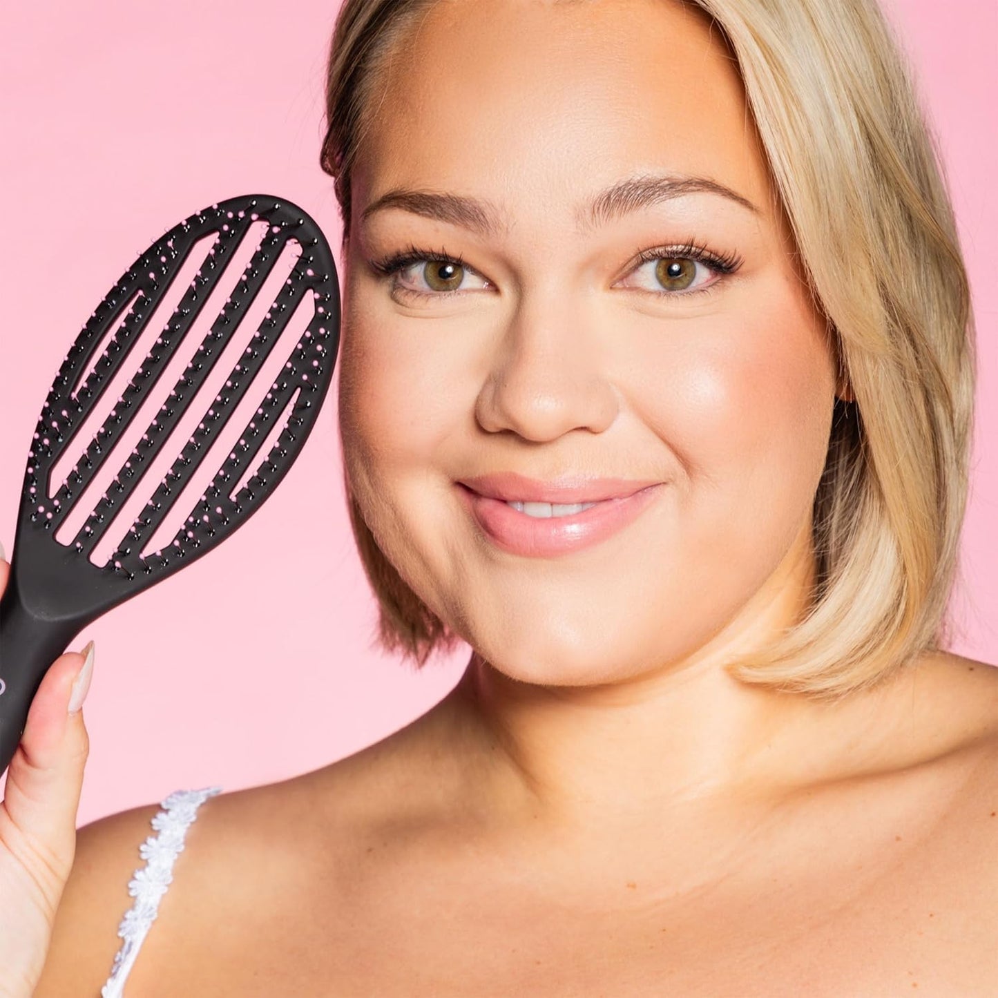 Vented Detangling Brush - Quick-Dry, Heat-Resistant Design for Healthy Hair | Ideal for Thick or Thin Locks