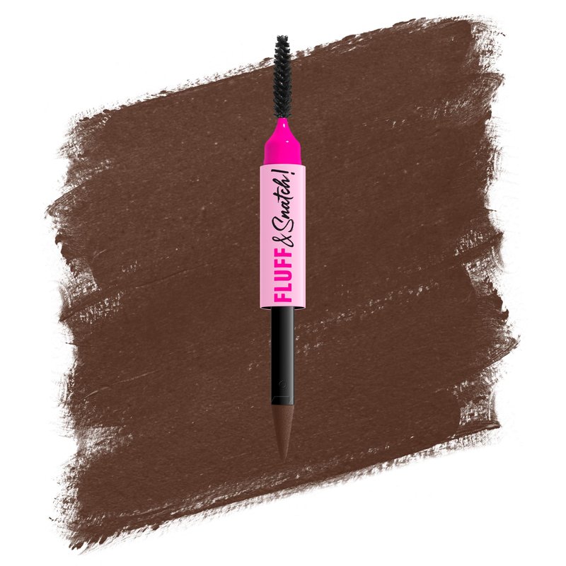 NYX PROFESSIONAL MAKEUP Fluff & Snatch Brow Powder Pen, Cream To Powder Eyebrow Pen For Soft, Defined Brows, Smudge and Transfer-Resistant Formula - Brunette