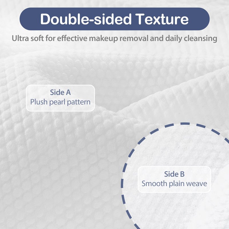 Ourmed Life Face Towels, 11"×9" Disposable Face Towel – Ultra-Soft, Thickened Facial Towelettes, Lint-Free Dry Wipes for Sensitive Skin, Ideal for Makeup Removal & Skincare (50 Count, 2 Pack)