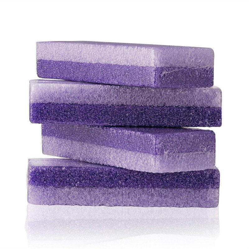 Pumice Stone | Foot Scrubber & Callus Remover - Set of 4 for Smooth, Soft Feet