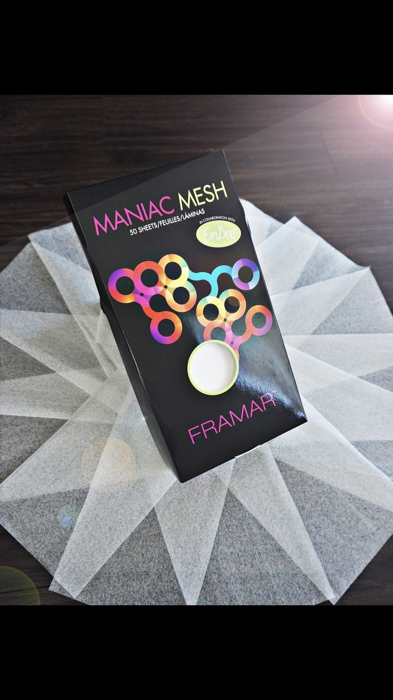 FRAMAR Maniac Mesh Sheets - Mesh Strips for Hair Dye, Hair Color, Hair Bleach - 50 Pack (Reusable)