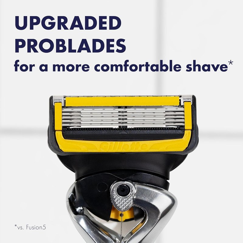 Gillette ProGlide Shield Razors for Men - 8 ProShield Blade Refills & Travel Case Included