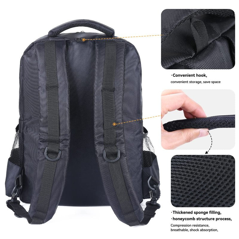 Barber Supplies Bag for Clippers & Supplies, Barber Travel Backpack for Men, Waterproof Barbers Accessories Case, Cordless Trimmer Holder for Clipper, Gift for Barbers