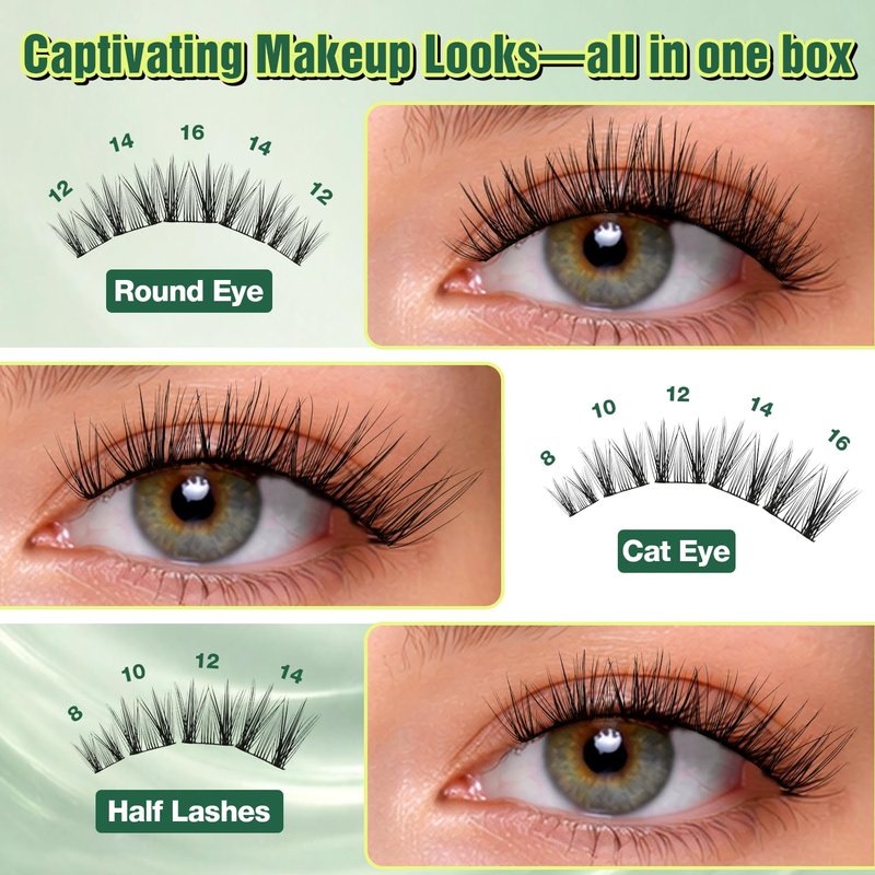 AILAISHI Wispy Lash Clusters Kit Natural Eyelash Clusters 10-18mm Lash Extension Kit 120pcs D Curl Manga Eyelash Extensions Kit with Lash Bond and Seal, Remover, Tweezers for 3D DIY （MIX1-1-L）