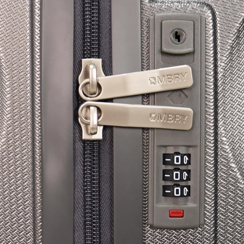 Lightweight 3-Piece Hard Shell Luggage Set - Durable ABS+PC Spinner Suitcases | Pale Gray (Small, Medium & Large)