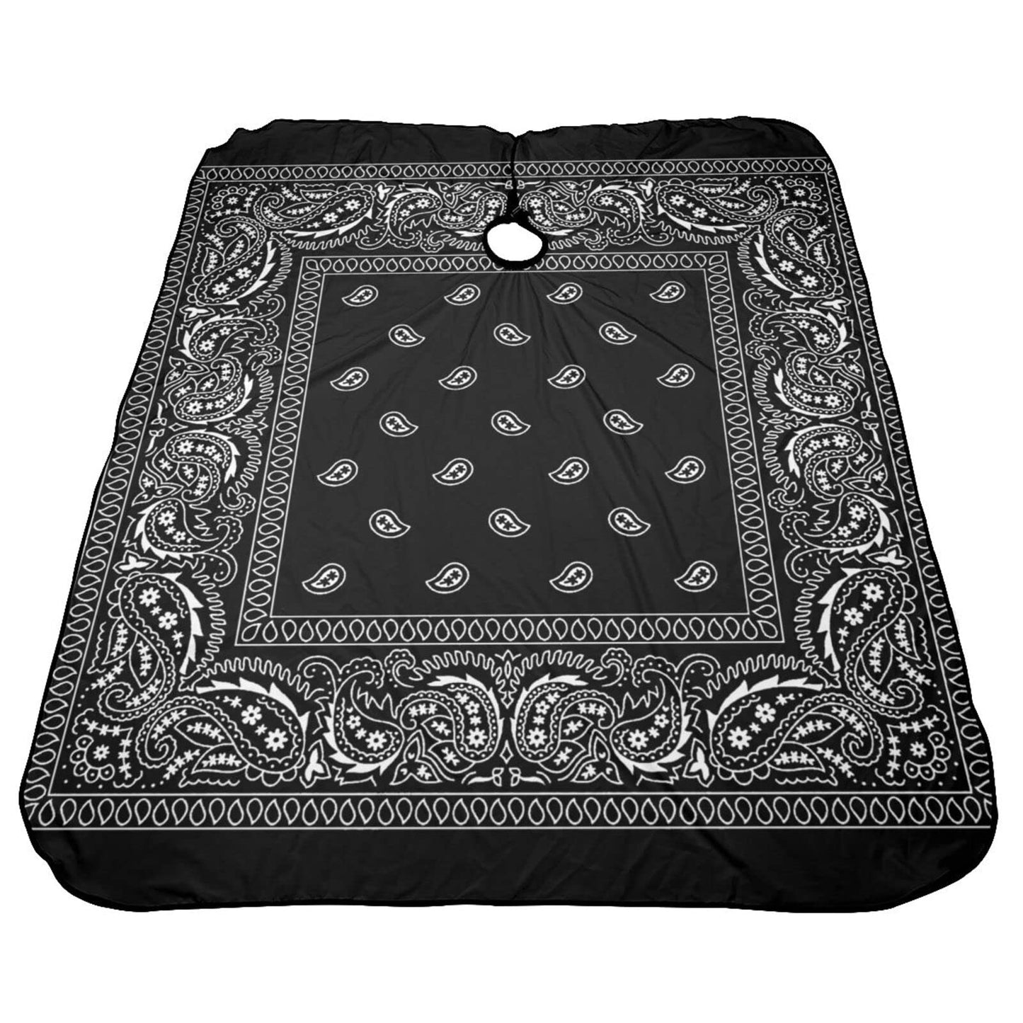 VERTEX&KAIBIN Barber Cape for men Hair Cutting,Black Paisley Cool cape designer,professional barber supply capes