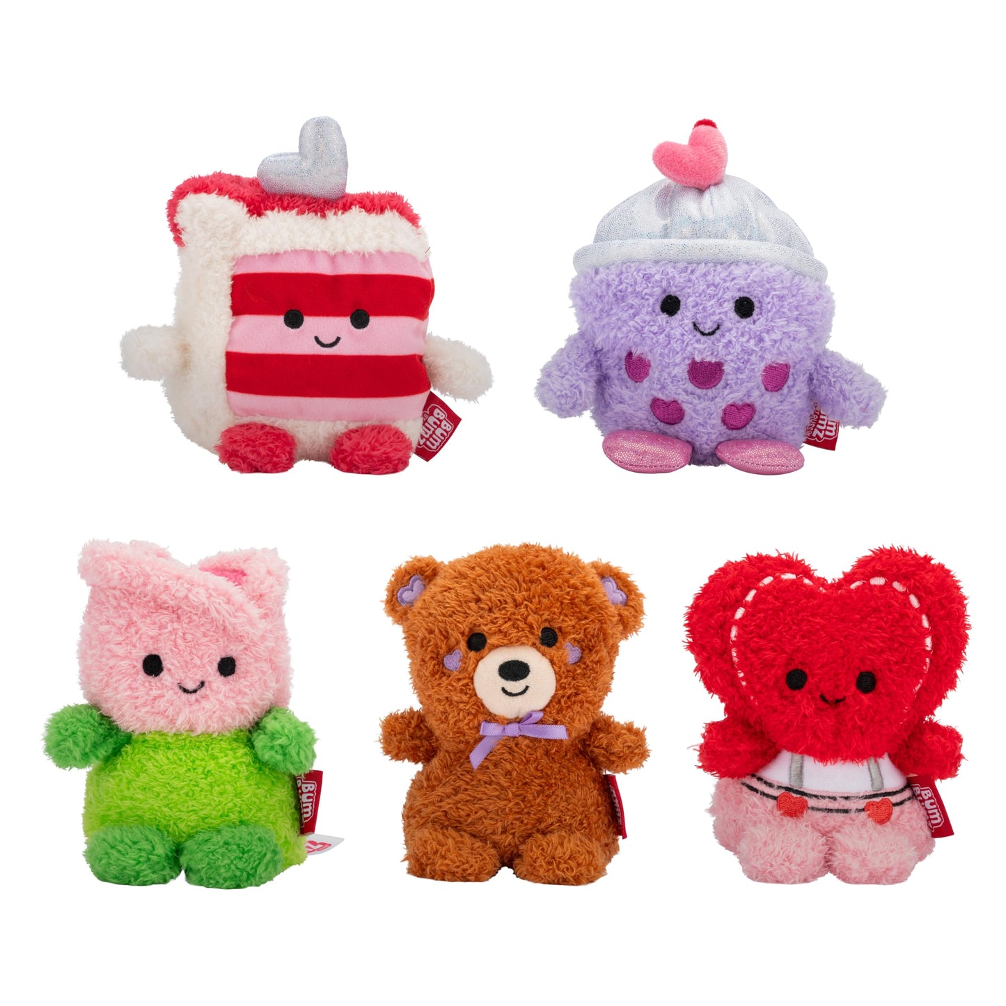 BumBumz 4.5-inch SweetBumz Series III Plush 5-Pack - Collectible Stuffed Toys - from The Makers of Original Squishmallows