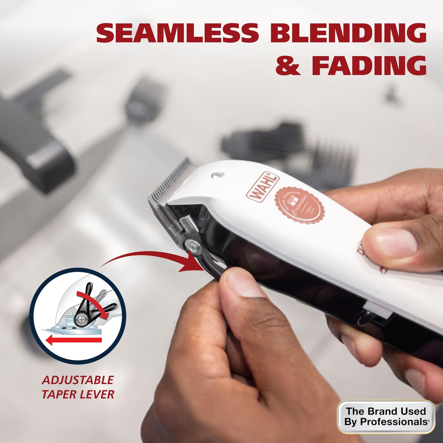 Wahl USA Classic Edition Corded Hair Clippers & Cordless Hair Trimmer for Men, Women & Children – POWERDRIVE Motor for Smooth, Consistent Haircutting & Touch-Up Trimmer – Model 3029167