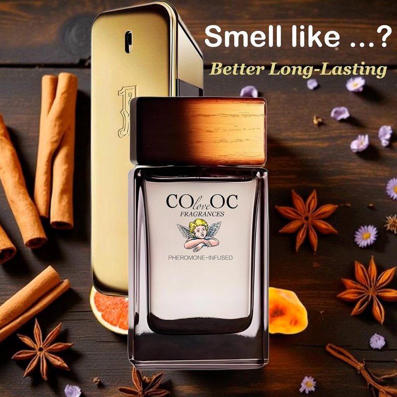 Pheromone Infused Cologne for Men - Spicy Woody Amber & Cinnamon Fragrance | Long-Lasting Men's Perfume