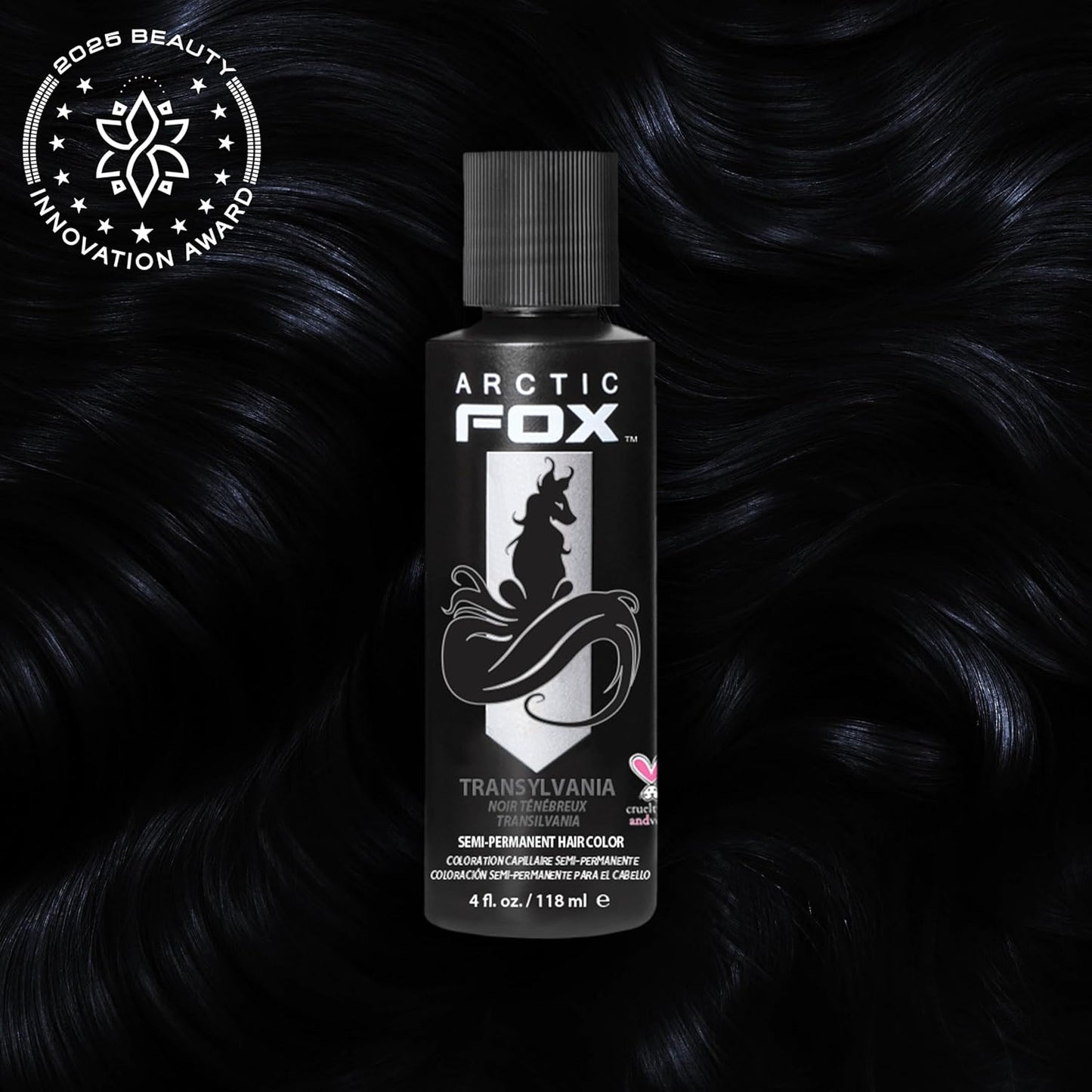 Vegan Semi-Permanent Hair Color Dye - Arctic Fox Transylvania (4 Fl Oz) | Cruelty-Free Hair Dye