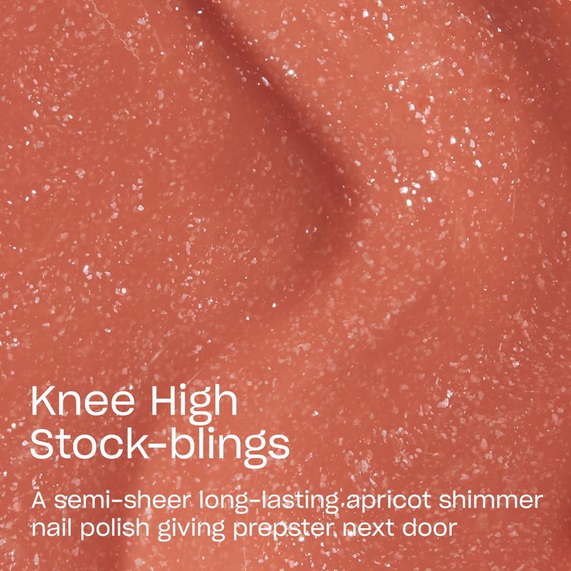 OPI Infinite Shine Knee High Stock-blings | Semi-Sheer Bright Warm Apricot Silver Shimmer Long Wear Gel Like Nail Polish | What's Your Mani-tude | Fall 2025