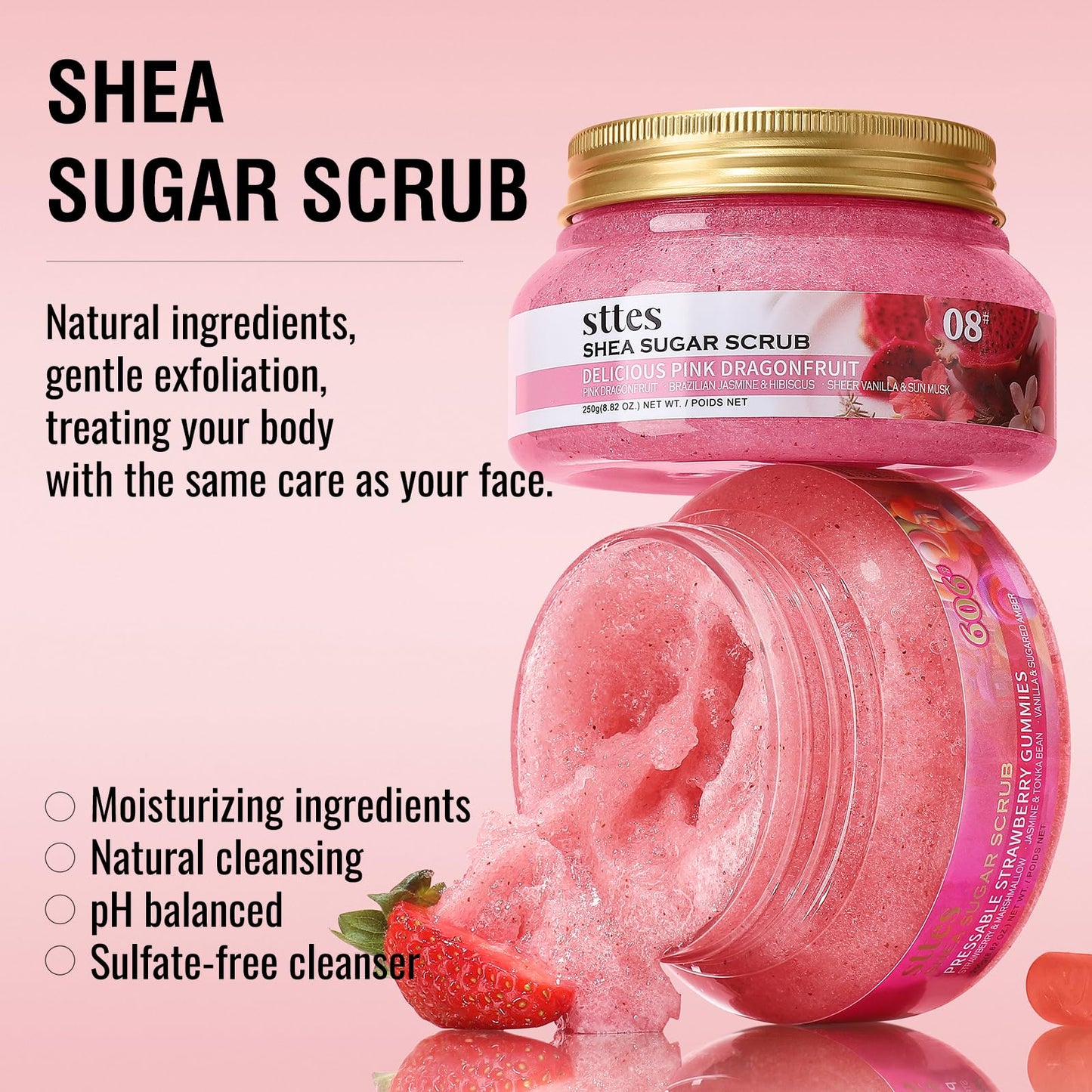 Sttes Smell Rio Shea Sugar Body Scrub 05# (Vanilla Orchid Sandalwood) -250g/8.82 oz