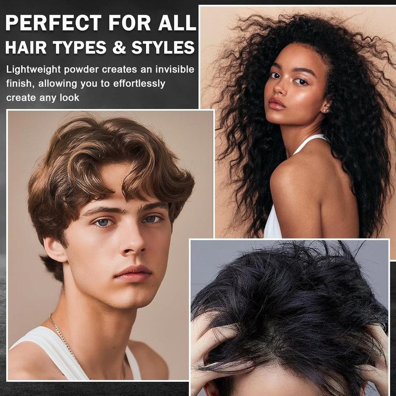 Hair Styling Powder - Lightweight Volumizing Texture Spray for Men & Women | Matte Finish for Short to Medium Hair