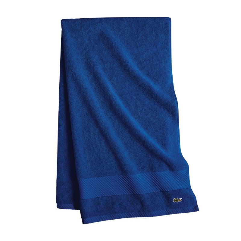 Lacoste Heritage Anti-Microbial Supima Cotton Bath Towel, Surf Blue, 30" x 54" – Highly Absorbent & Quick Drying, Premium Super Soft Bath Towel, Bathroom Essential, Machine Washable