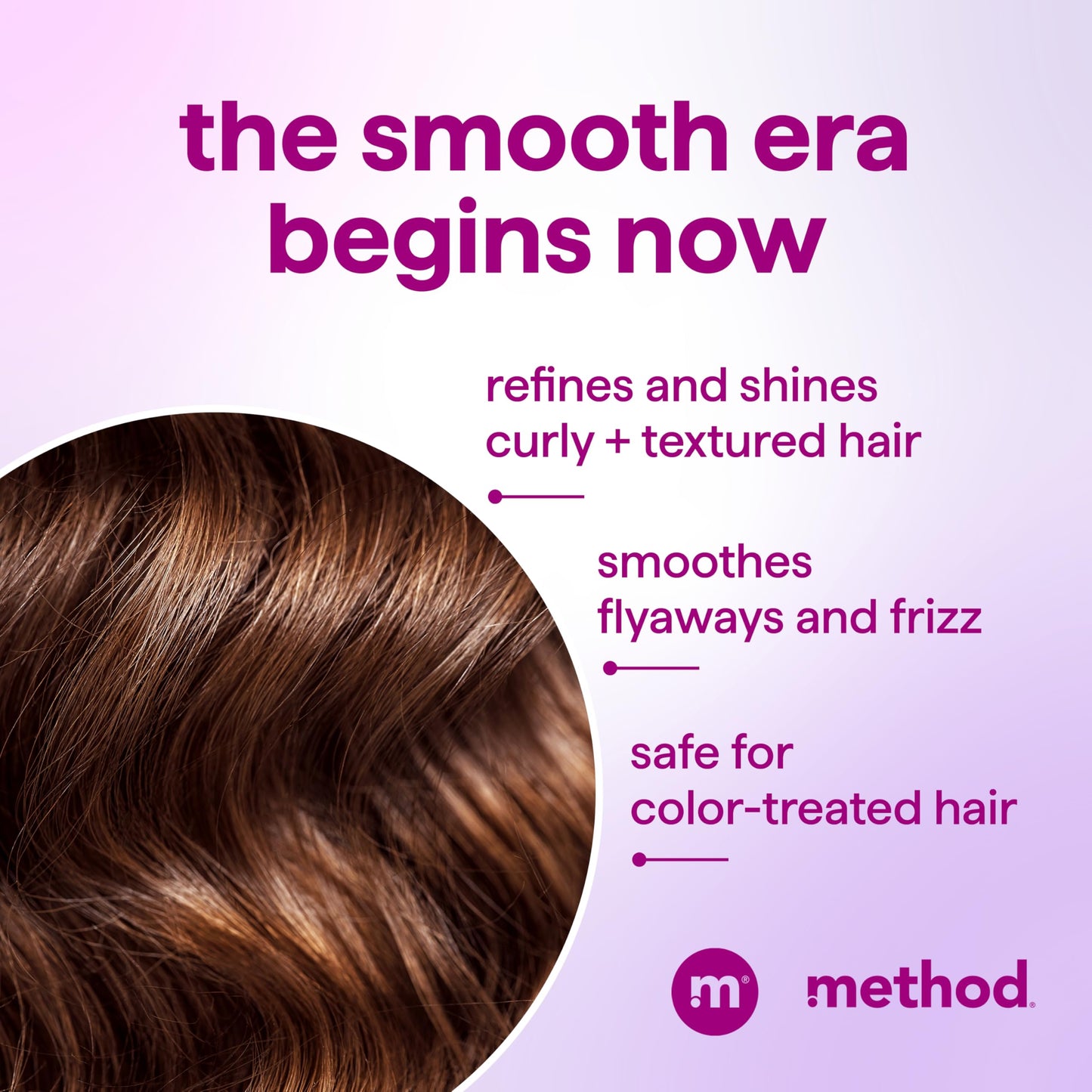 Method Smoothing Shampoo, Serene Escape – Combats Frizz, Safe for Color-Treated Hair - Sulfate-Free, Paraben-Free and Silicone-Free, 14 oz