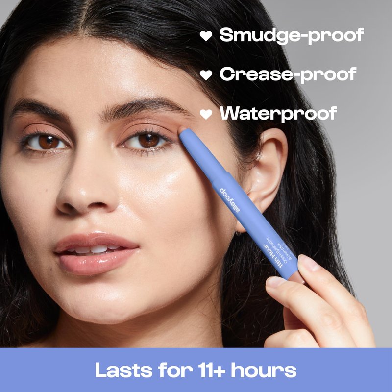 ALLEYOOP 11th Hour Waterproof Cream Eyeshadow Stick – Long-Lasting Eye Shadow Pencil & Eyeliner, Cream to Powder Stick & Highlighter – Smudge-Proof Eyeshadow Matte, Chestnut Matte