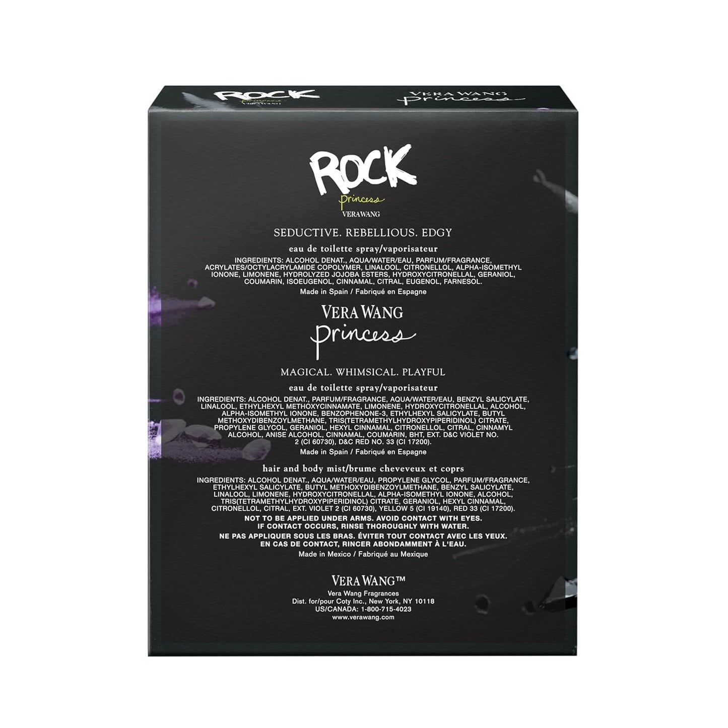 Vera Wang Princess | Rock Princess Body Mist & Eau de Toilette Spray Gift Set - Long Lasting Women's Fragrance