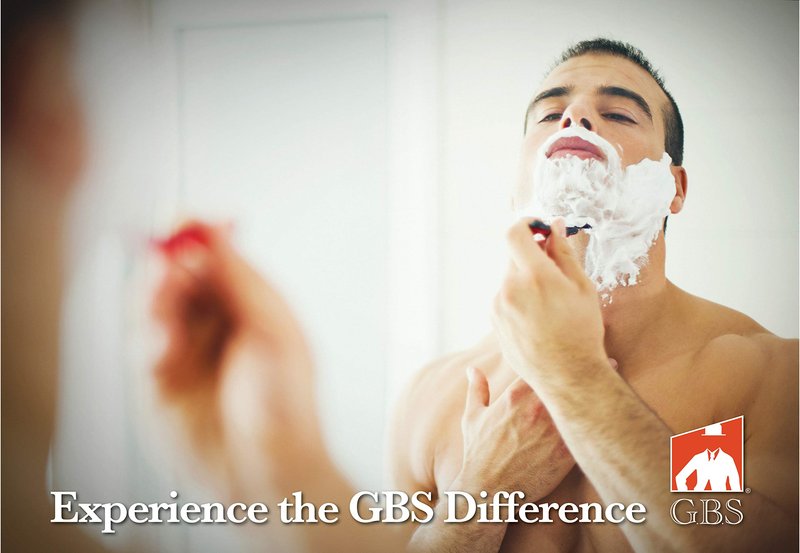 G.B.S Triple Blade Stainless Steel Razor with a Leather Case