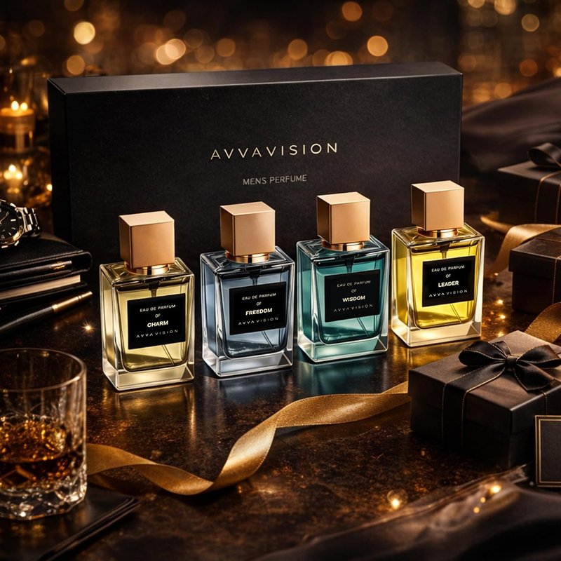 Luxury Men's Perfume Set - Premium Fragrances Collection | 4 x 1 fl. oz Scents for Boyfriend, Husband, or Father