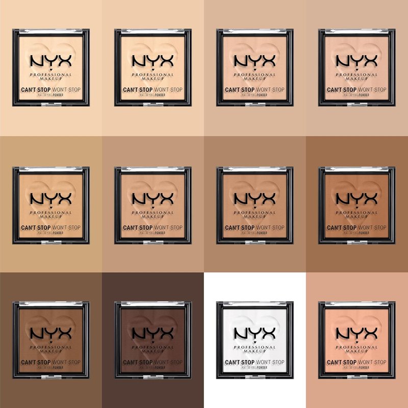 NYX Can't Stop Won't Stop Mattifying Pressed Powder - Bright Peach | Long-Lasting Oil Control