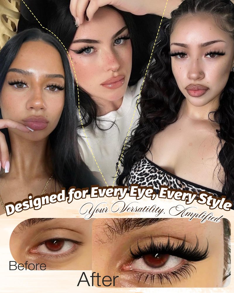 Manga Lash Clusters with Spikes Fairy Eyelash Clusters Spider Lash Cluster Eyelash Extensions Fluffy Lashes Clusters CD Curl Wispy Individual Lashes Extensions by Delyneph
