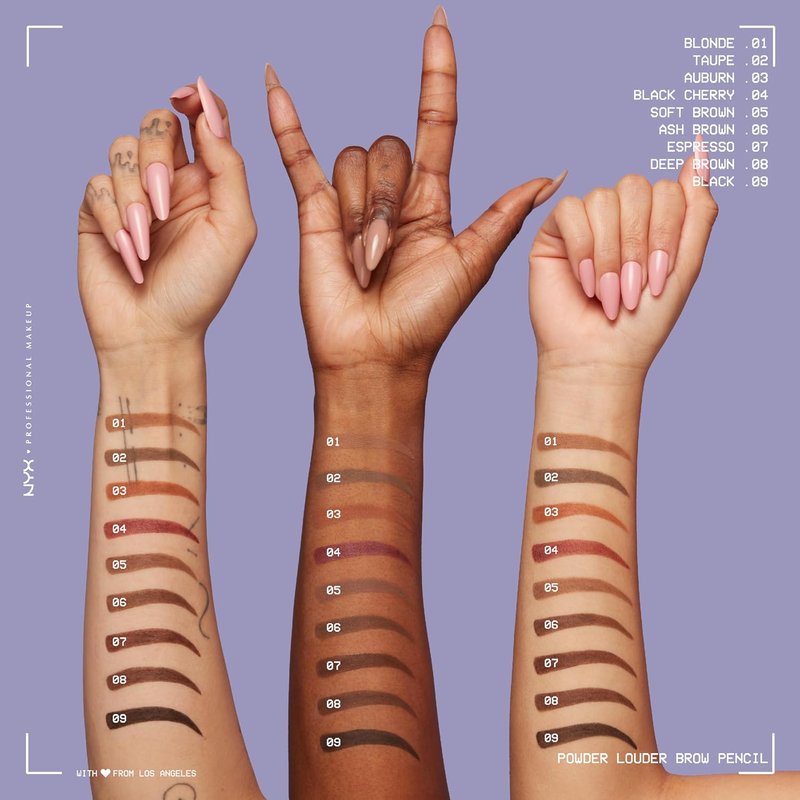 NYX PROFESSIONAL MAKEUP Brow Pencil - Buildable Volume for 12HR Wear, Vegan Formula | Brown