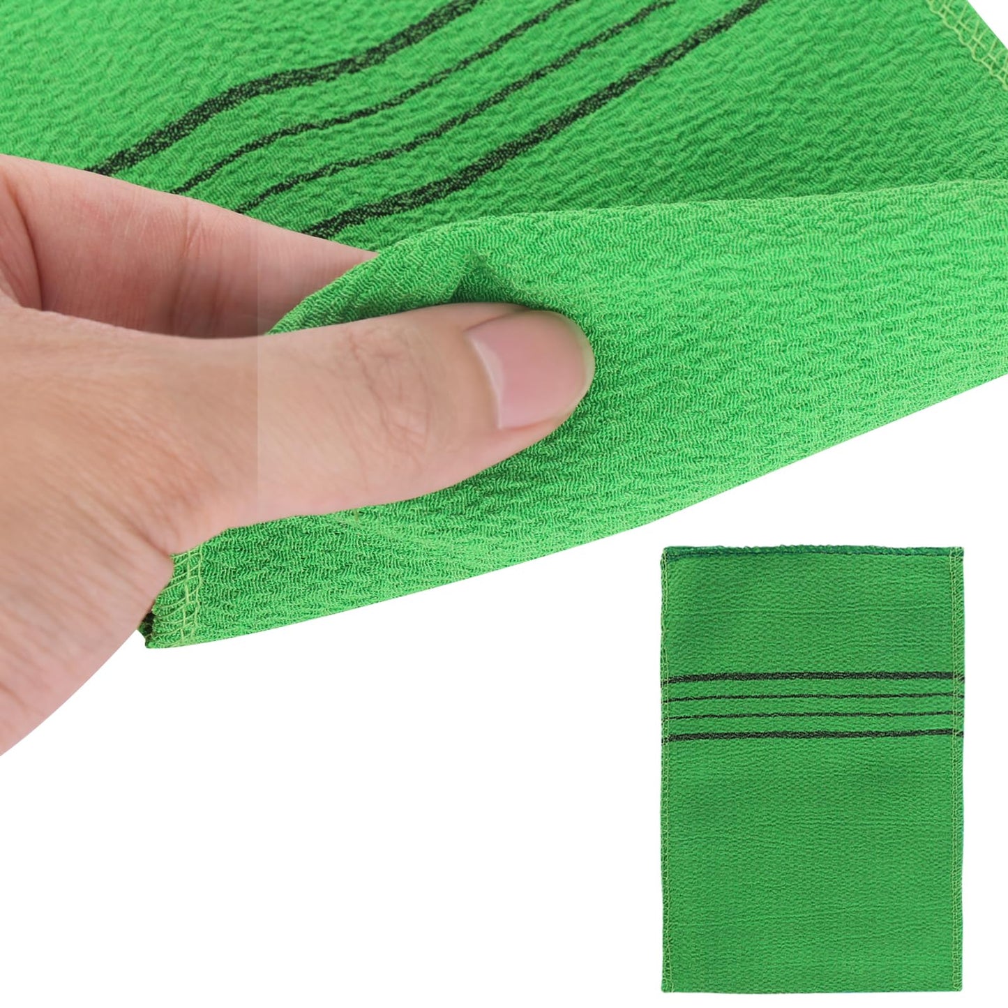 Wanmu 5Pcs Korean Exfoliating Cloth Gloves Italy Scrub Towel Mitt Exfoliating Washcloths for body Women Exfoliation, Skin Scrubs for Shower Remove Dead Skin Exfoliating Washcloth