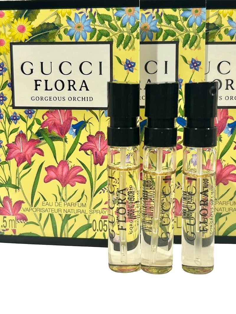 Gucci Flora Gorgeous Orchid Perfume - Women's EDP Spray 1.5 ml | Set of 3