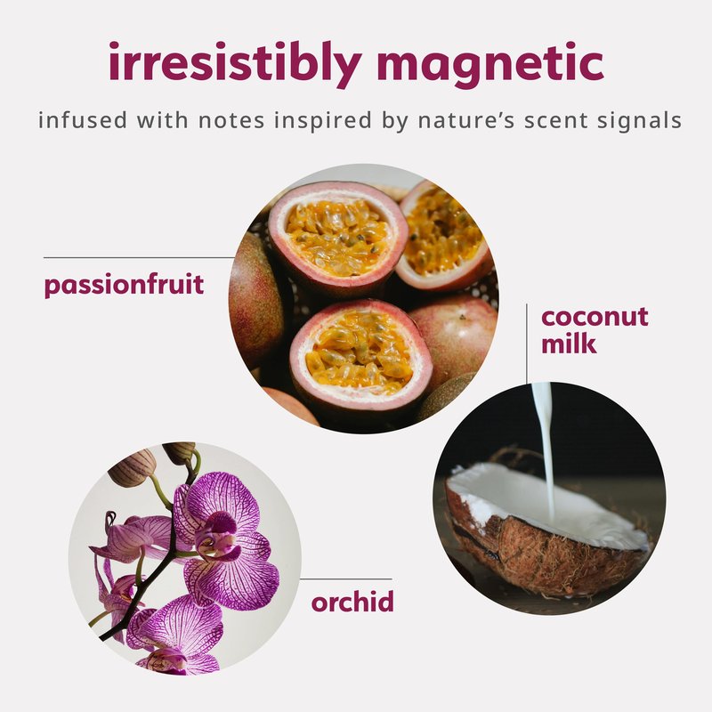 plusOne Pheromone Inspired Perfume Oil – Tropical Fruity Floral – Long-Lasting Rollerball with Passionfruit, Orchid & Coconut Milk – Patented Mood-Boost Technology – 0.34 fl oz