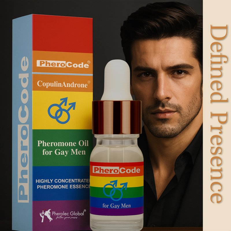CopulinAndrone Gay Pheromone Cologne for Men Original 0.17 fl oz - 48-Hour Long Lasting Body Oil Crafted for Gay Men - Men's Cologne Perfume Pheromone Oil with Natural Orange Blossom and Sandalwood