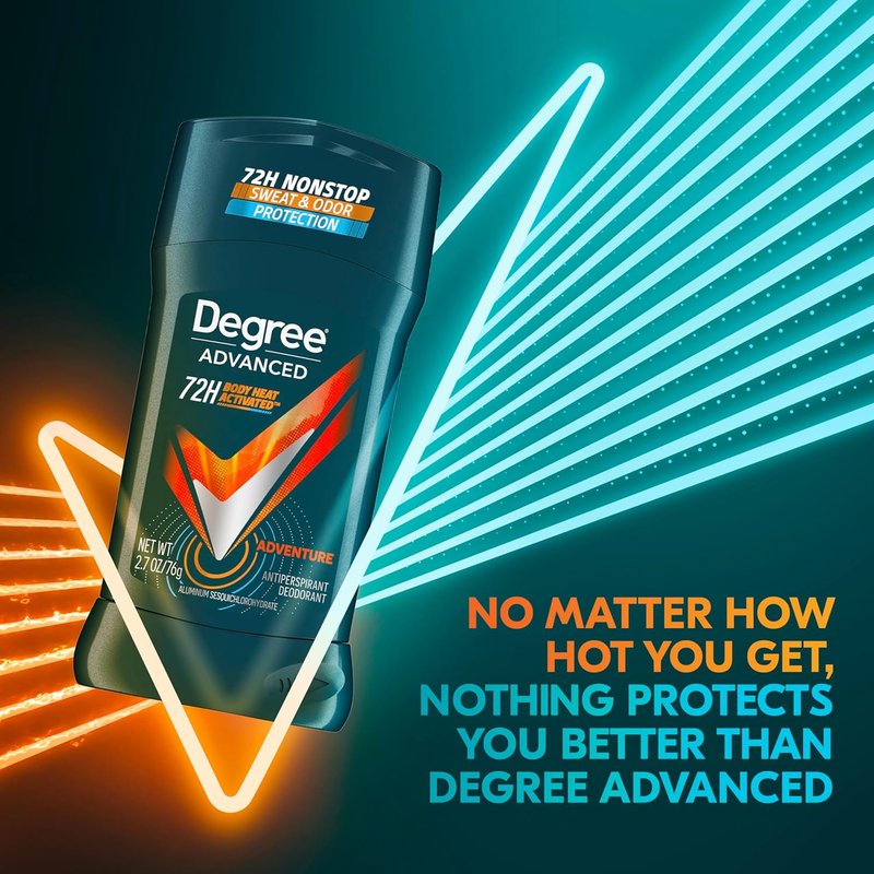 Degree Men Advanced Protection Antiperspirant Deodorant, Adventure, 2.7 oz, 2-Pack