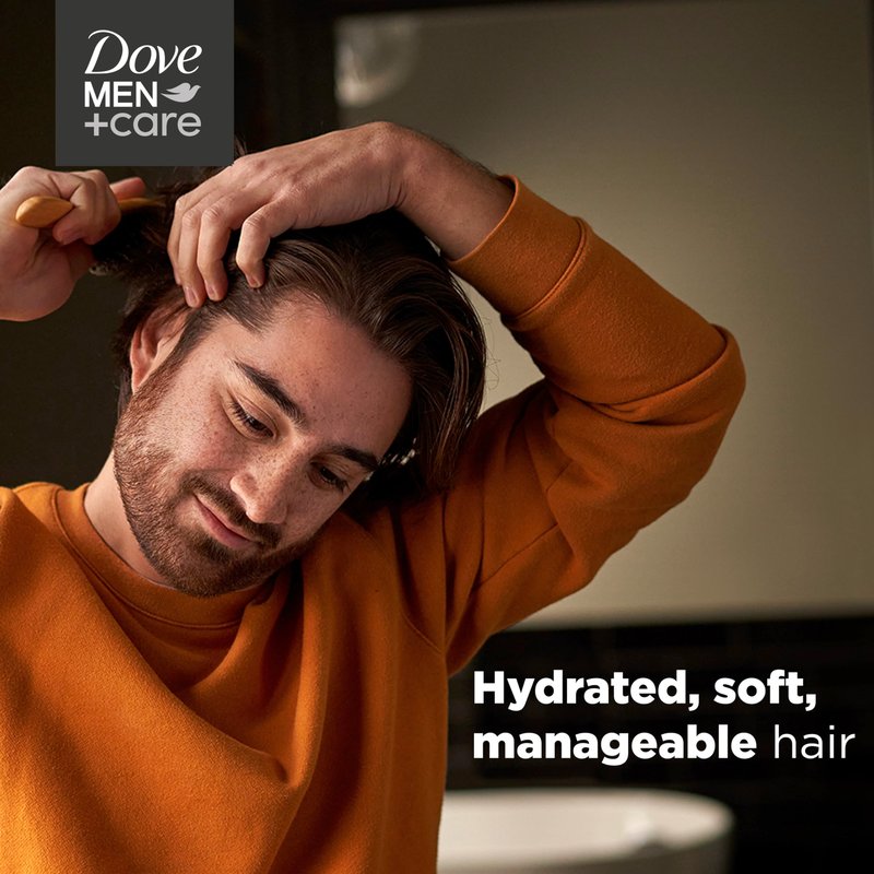 Dove Men+Care Fortifying 2 in 1 Shampoo and Conditioner Fresh and Clean with Caffeine for Normal to Oily Hair Helps Strengthen Thinning Hair 3 oz