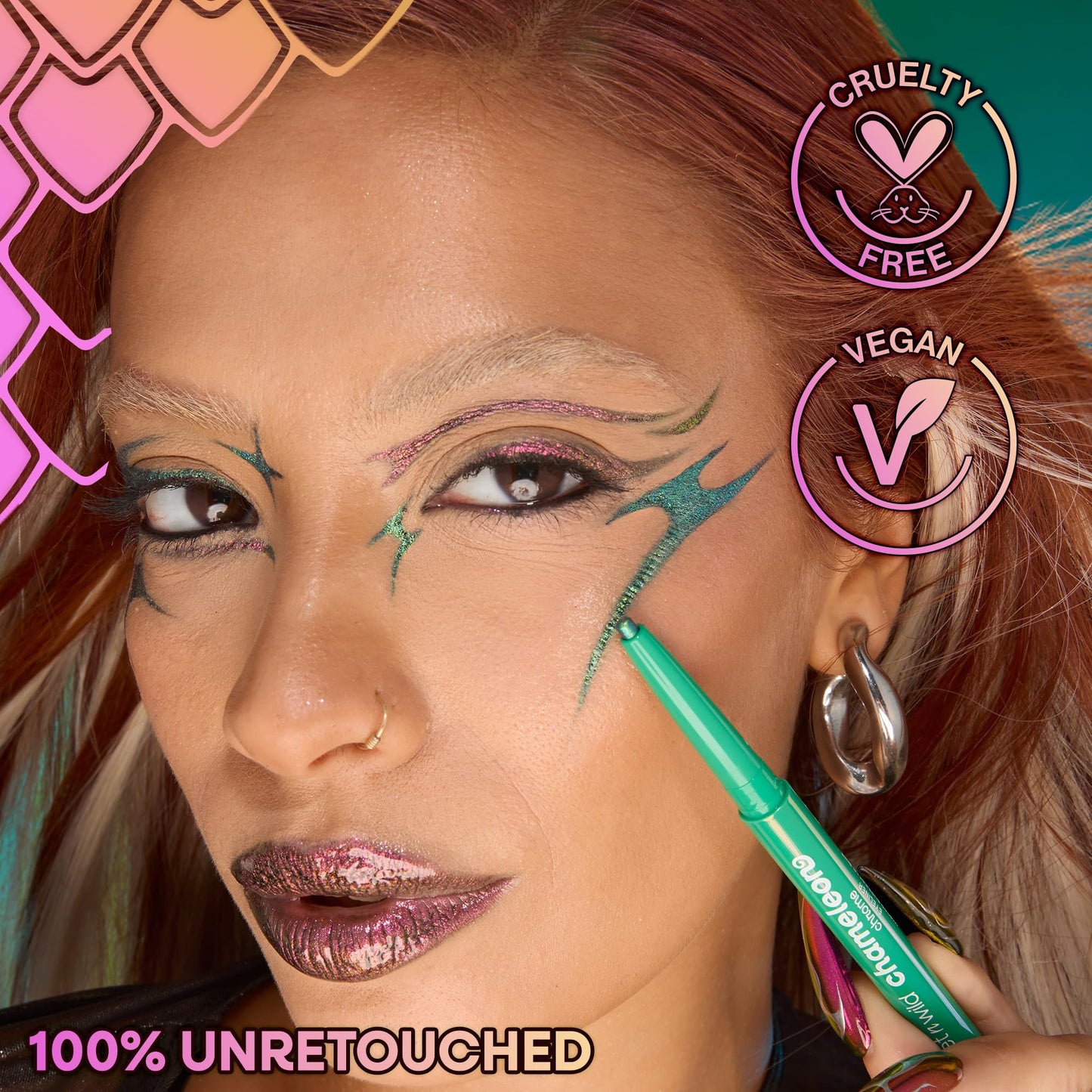 wet n wild Chameleon Chrome Eyeliner, Waterproof and Smudge-Proof, Multichrome Color Shift, Long-Lasting 18-Hour Wear, Cruelty-Free & Vegan - Electric Prism