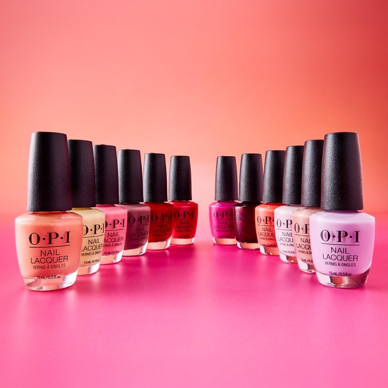 OPI Nail Lacquer Pompeii Pink | Semi-Sheer Medium Cool Rose Pink with Shimmer Chip Resistant Nail Polish | The New OPIcons Collection | Spring 2026