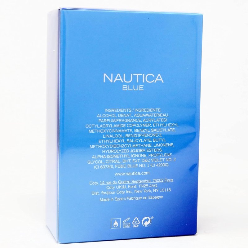 Nautica Blue Eau De Toilette Spray - Fresh & Invigorating 3.4 Oz | 100ml
