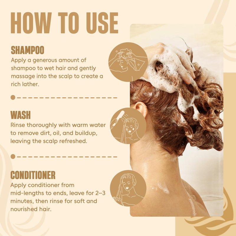 INFINA ESSENTIALS Keratin Shampoo and Conditioner Set | Frizz Control & Smoothing with Batana Oil & Bamboo Extract | Sulfate-Free | Men & Women | 16 fl oz Each