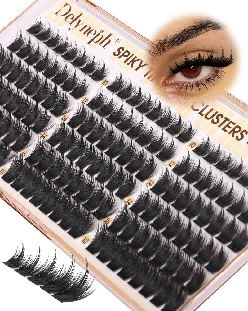 Manga Lash Clusters with Spikes Fairy Eyelash Clusters Spider Lash Cluster Eyelash Extensions Fluffy Lashes Clusters CD Curl Wispy Individual Lashes Extensions by Delyneph