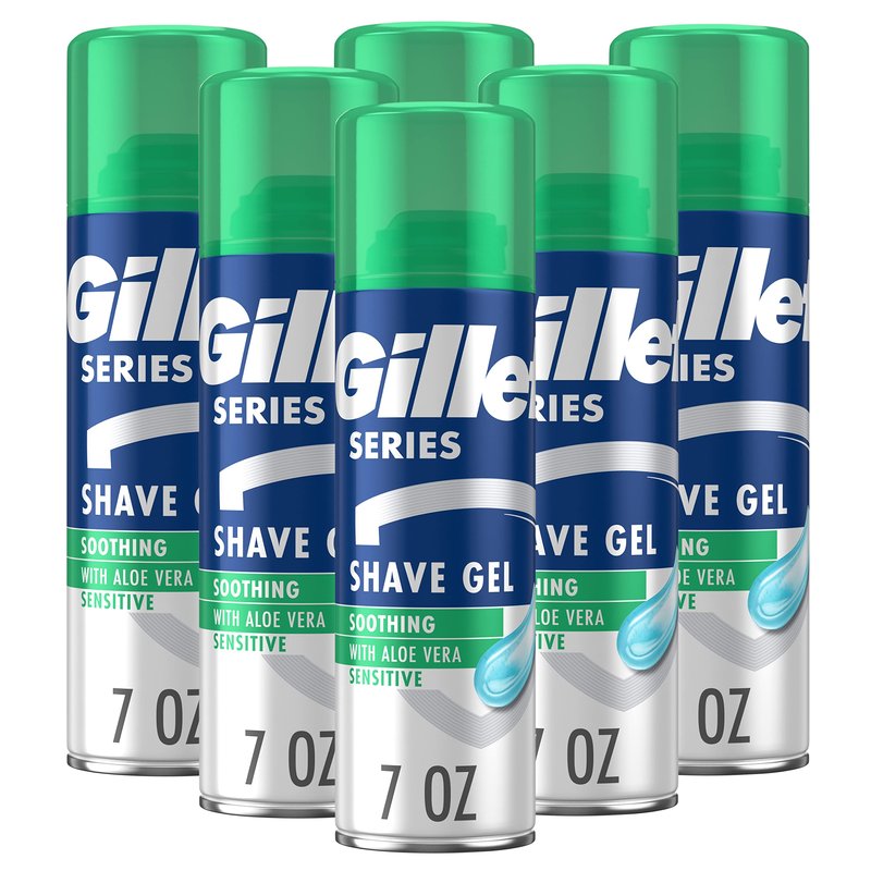 Gillette TGS Series Shave Gel Sensitive 7 Oz 6ct
