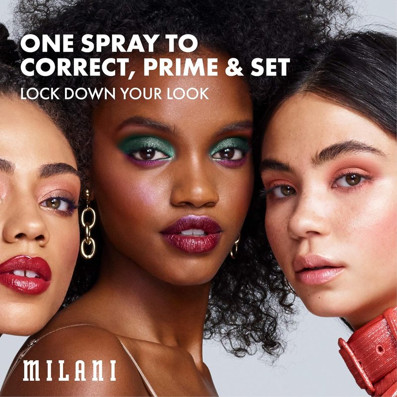 Milani Make It Last 3-in-1 Setting Spray & Anti-Gravity Mascara | Castor Oil Infused, Hourglass Brush