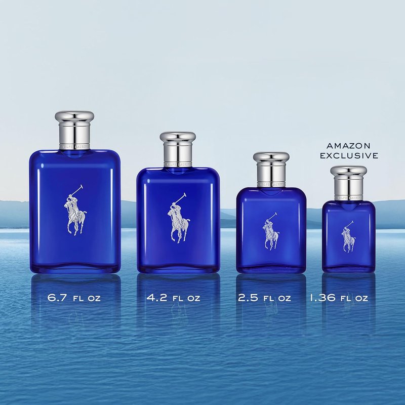 Ralph Lauren Fragrances - Polo Blue Men's Cologne - Aquatic & Fresh Eau de Toilette - Citrus, Sage, Suede Notes