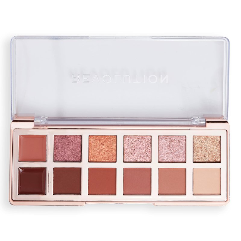 Revolution, The True Icon Bronze Palette, 12 Ultra-Pigmented Matte & Shimmer Finishes & Shades, Long-Lasting & Blendable, Vegan & Cruelty-Free, 3.53 oz