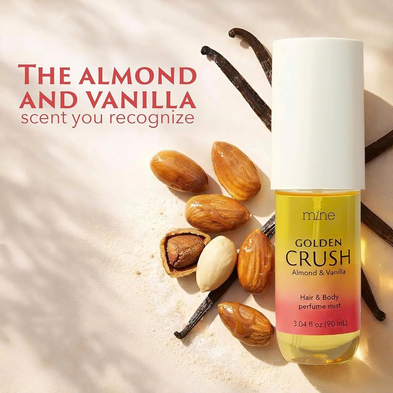 Hair & Body Perfume Mist - Almond Vanilla Scent, Long Lasting Fragrance | 3.04 oz Gift for Women
