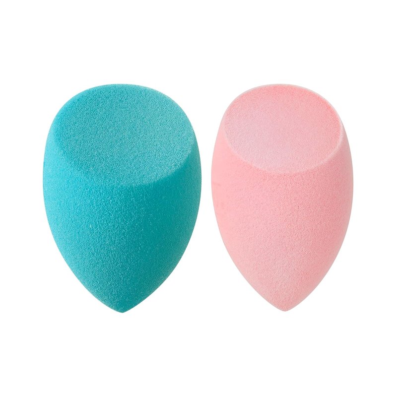 Real Techniques Miracle Mattifying Makeup Sponge Duo - Full Coverage Blending Sponges for Oily Skin | 2 Count, Matte Finish