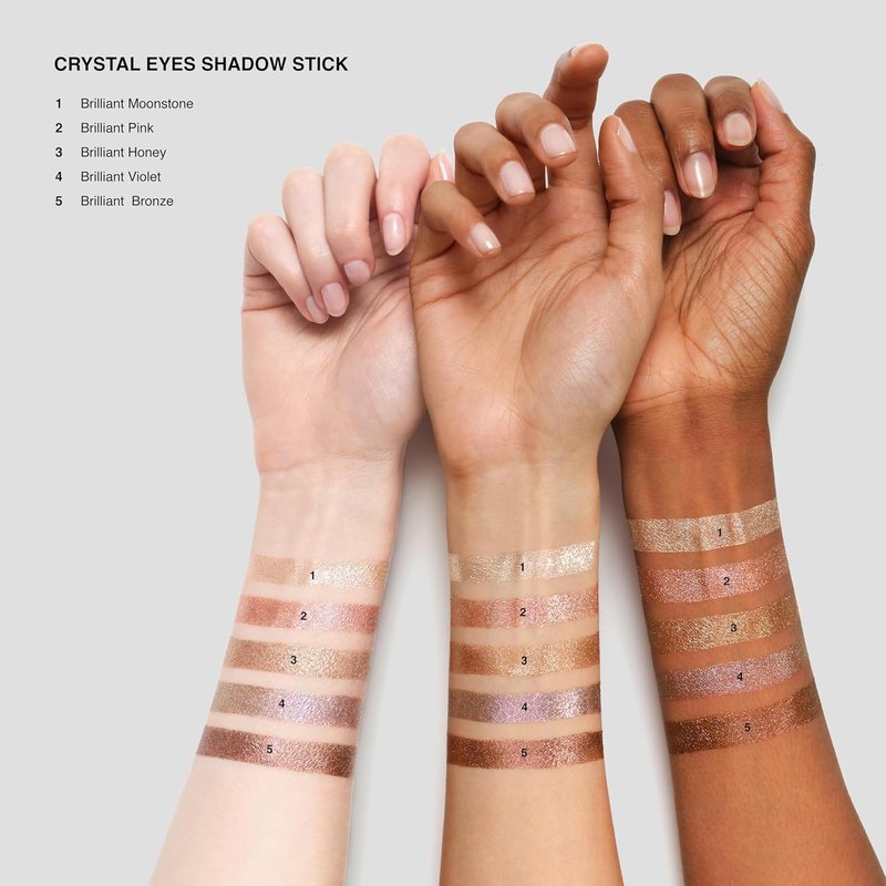 Bobbi Brown Crystal Eyes Shadow Stick - Shimmery Cream Eyeshadow with Buildable Coverage | 12-Hour Long-Lasting Sparkle Finish