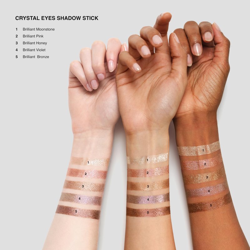 Bobbi Brown Crystal Eyes Shadow Stick | Water-Based Gel Sparkle Eyeshadow | Buildable Shimmer Eye Shadow Stick that Wears for 12 Hours, Brilliant Pink, 0.07 Ounce