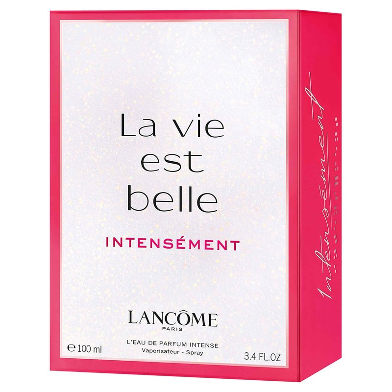 Lancôme La Vie Est Belle Intensément Eau de Parfum - Long Lasting Fragrance with Notes of Raspberry, Jasmine & Red Sandalwood - Warm & Floral Women's Perfume - 3.4 Fl Oz