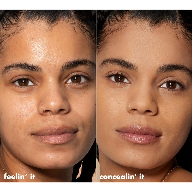 e.l.f. 16HR Camo Concealer, Full Coverage, Matte Finish Under-Eye & Blemish Corrector, Hydrating Formula, 16-Hour Crease-Resistant Wear, Medium Beige