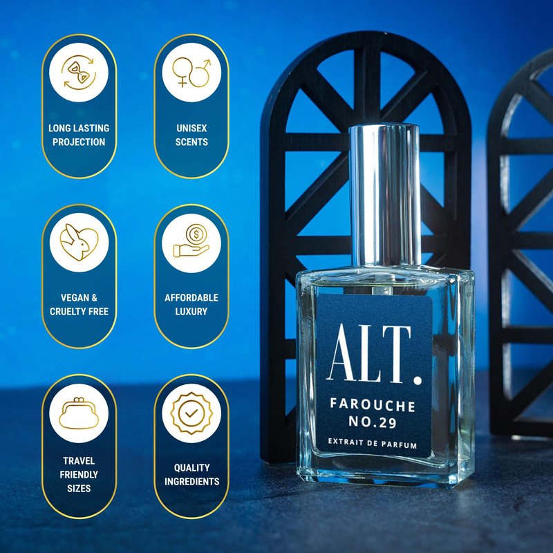 ALT. FRAGRANCES Farouche No. 29 - Designer Inspired Perfume for Men, Extrait de Parfum, Long Lasting Bold Citrus Vanilla Cologne, 30ml