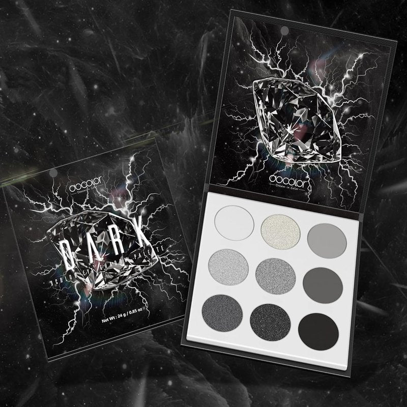 Docolor Eyeshadow Palette - 9 Highly Pigmented Colors | Blendable Mattes & Shimmers for Long-Lasting Makeup